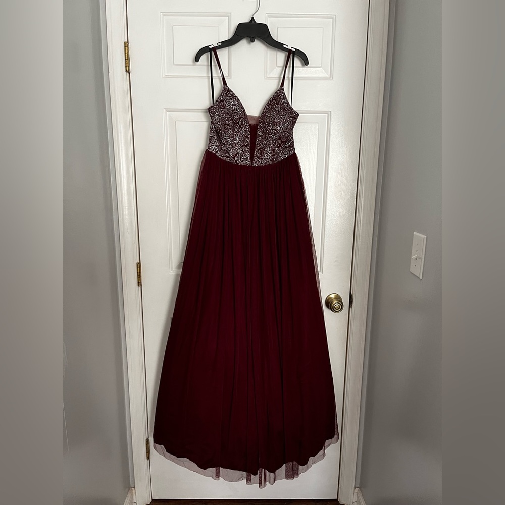 Burgundy/Maroon Prom Dress Size Small